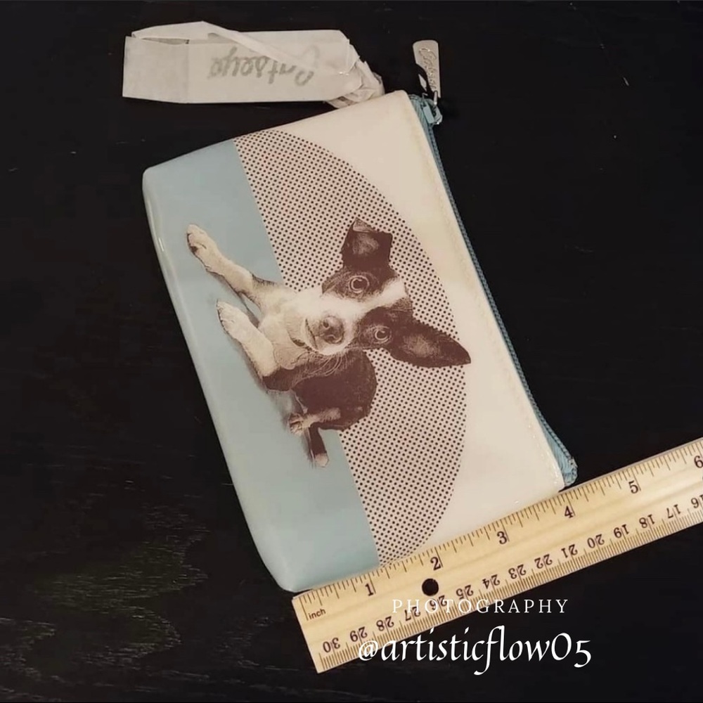 NEW! Modern Zip Pouch Etched Dog by Catseye London - Picture 6 of 9